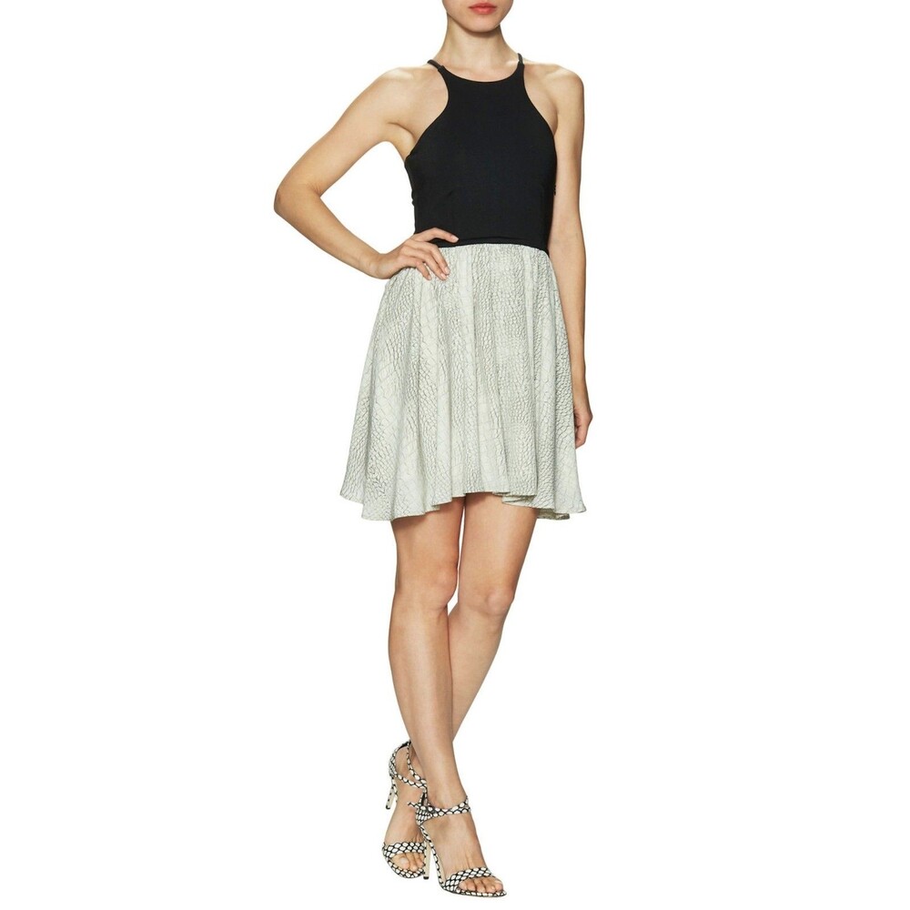 Donna Mizani Flounce Mini Dress